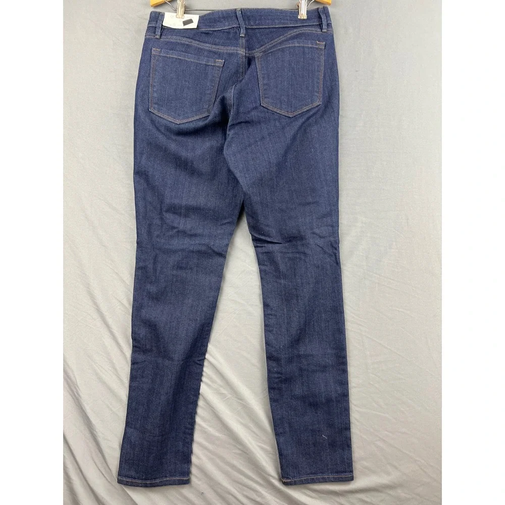 Loft Outlet Jeans Womens 8 Curvy Skinny Dark Indigo Blue Denim NWT